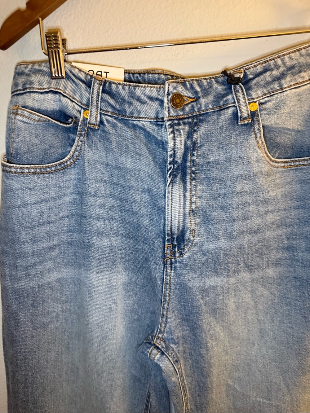 Oat New York Light Blue Wide Leg Jeans - NWT